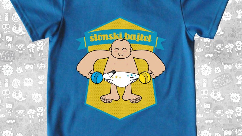 Coraz większą popularnością cieszą się t-shirty ze śląskimi napisami (fot. materiały gryfnybajtel.pl)