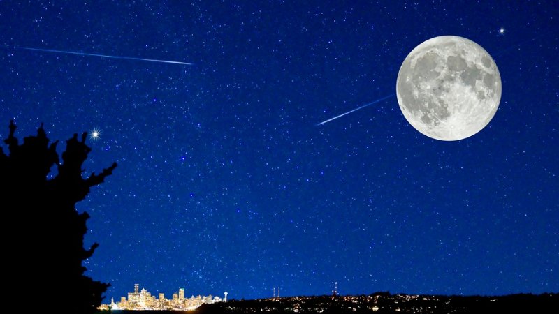 W nocy z 27 na 28 lipca nastąpi całkowite zaćmienie Księżyca, a 12 sierpnia, od godz. 21 będziemy podziwiać deszcz meteorytów (fot. pixabay) 