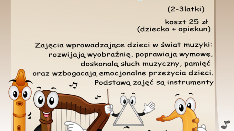 Na zajęcia rytmiczno-melodyczne zaprasza Piaskownica Kulturalna (fot. mat. organizatora)