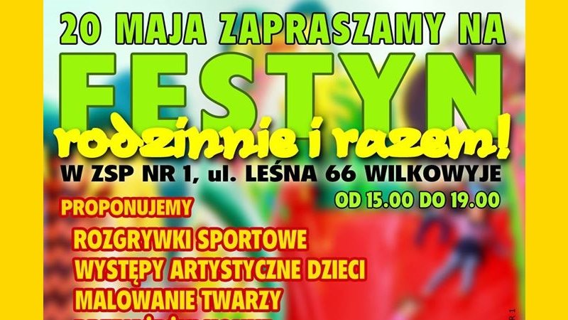 Festyn odbędzie się przy ZSP nr 1 w Tychach (fot. mat. organizatora)