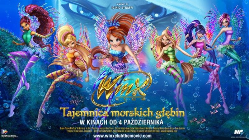 Winx - Tajemnica morskich głębin to kolejny film dla dzieci prezentowany na dużym ekranie Planet Cinema (fot. mat. organizatora)