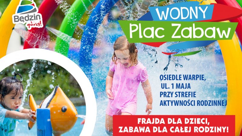 W wakacje będzie można bawić się na Wodnym Placu Zabaw w Będzinie (fot. mat. organizatora)