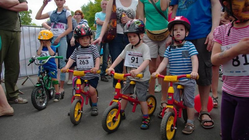 "Kocham rowerek" to tytuł wyścigów organizowanych w Katowicach (fot. mat. organizatora)