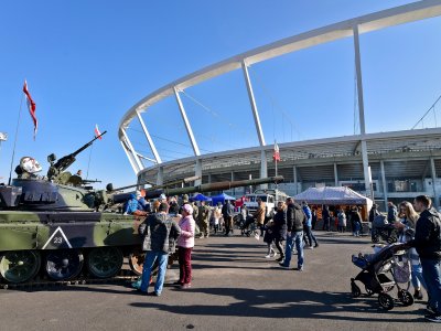 Fanom militariów spodoba się wystawa Muzeum Techniki Wojskowej z Zabrza (fot. mat. archiwum zdjęć FB Stadion Śląski)