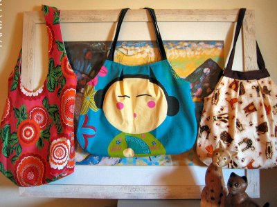 Kolorowe torby zakupowe wykonają mamy w Pracowni Maminka (fot. foter.com)