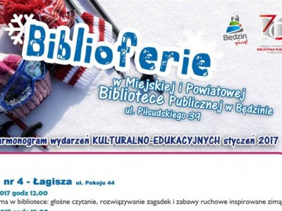 Bilbioferie to ciekawe zajęcia w Miejskiej Bibliotece Publicznej w Będzinie odbywające się w czasie ferii (fot. mat. organizatora)