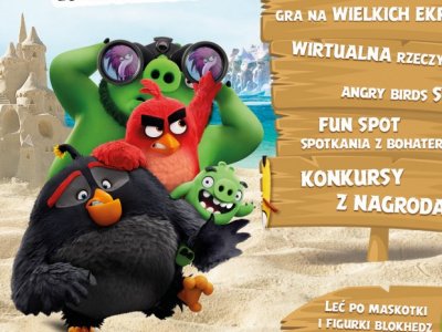 Dzieci będą mogły stanąć oko w oko z bohaterami filmu Angry Birds i zagrać w nimi w ciekawe gry (fot. mat. organizatora)