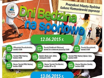 Najbliższy weekend w Będzinie to mnóstwo sportowej rywalizacji dla całej rodziny (fot. mat. organizatora)
