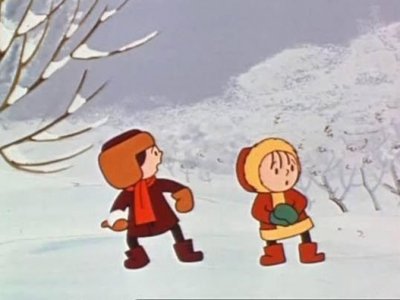 Na dużym ekranie dzieci zobaczą m.in. zimowe przygody Bolka i Lolka (fot. mat. organizatora)