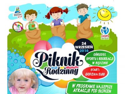 Piknik charytatywny dla Kasi odbędzie się 24 września na terenie Ośrodka Sportu i Rekreacji w Będzinie (fot. mat. organizatora)