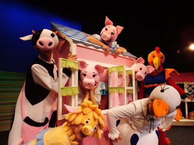 "Trzy świnki" możecie oglądać w Teatrze Dzieci Zagłębia w Będzinie (fot. mat. TDZ)