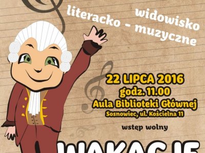 "Dzień dobry, Panie Amadeuszu!" to bezpłatne widowisko literacko-muzyczne, które odbędzie się w sosnowieckiej bibliotece (fot. mat. organizatora)