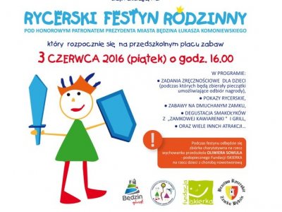 Rycerski festyn to okazja do rodzinnej zabawy i pomocy choremu Oliwierowi (fot. mat. organizatora)