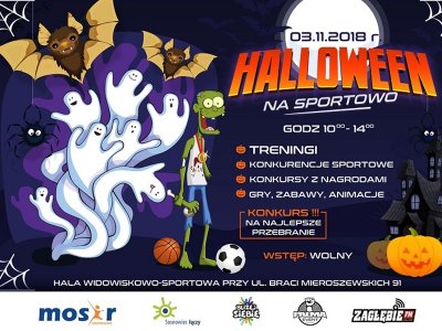 Halloween na sportowo odbędzie się 3 listopada w Hali Widowiskowo-Sportowej w Sosnowcu (fot. mat. organizatora)