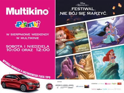 W sierpniu na dużym ekranie Multikina będzie można obejrzeć najpiękniejsze filmy Disneya z księżniczkami w rolach głównych (fot. mat. organizatora)