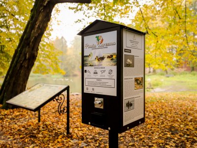 W parkach coraz częściej można spotkać automaty, w których znajdziemy specjalną karmę dla ptaków (fot. mat. prasowe UM Pszczyna)