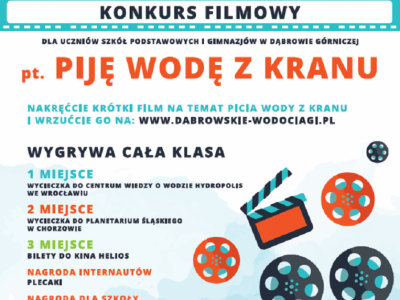 Klasy z Dąbrowy Górniczej mogą wziąć udział z konkursie filmowym organizowanym przez dąbrowskie wodociągi (fot. mat. organizatora)