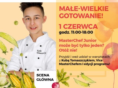 Gościem kulinarnego Dnia Dziecka w Forum będzie Kuba Tomaszczyk (fot. mat. organizatora)