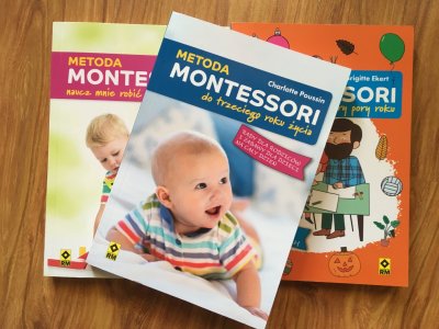„Metoda Montessori do trzeciego roku życia”  to kolejny tom książek o tej tematyce wyd. RM (fot. Ewelina Zielińska/SilesiaDzieci.pl)