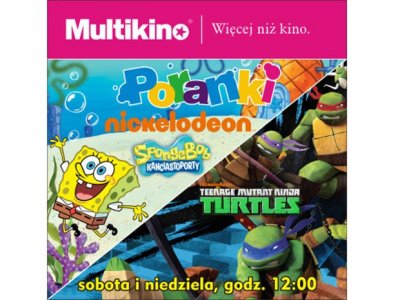 Na spotkanie ze SpongeBobem i Żółwiami Ninja zaprasza Multikino (fot. mat. kina)