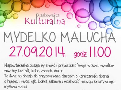 Mydełko Malucha to tytuł najbliższych warsztatów organizowanych przez Piaskownicę Kulturalną (fot. materiały organizatora)