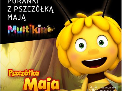 Seans to połączenie znanego serialu "Pszczółka Maja"  oraz interaktywnych gier dla dzieci (fot. mat. Multikino)