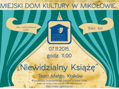 "Niewidzialny książę" to spektakl, który w sobotę można obejrzeć w MDK w Mikołowie (fot. mat. organizatora)