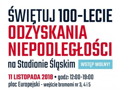 Impreza z okazji Święta Niepodległości odbędzie się 11 listopada na Stadionie Śląskim w Chorzowie (fot. mat. organizatora)