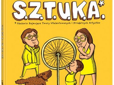 Książka pt. "S.Z.T.U.K.A." Sebastiana Cichockiego  jest książką o sztuce współczesnej traktowanej jako eksperyment czy happening (fot. materiały usmesmake.pl)