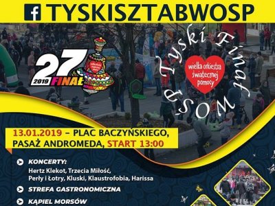 27. Finał WOŚP odbędzie się 13 stycznia na Placu Baczyńskiego w Tychach (fot. mat. organizatora)