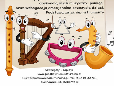 Na zajęcia rytmiczno-melodyczne zaprasza Piaskownica Kulturalna (fot. mat. organizatora)