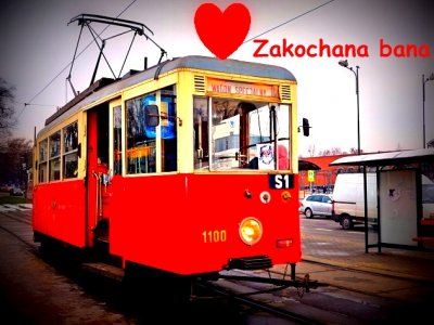 "Zakochana bana" to specjalny tramwaj kursujący tylko w Dniu Zakochanych (fot. materiały tram-silesia.pl)