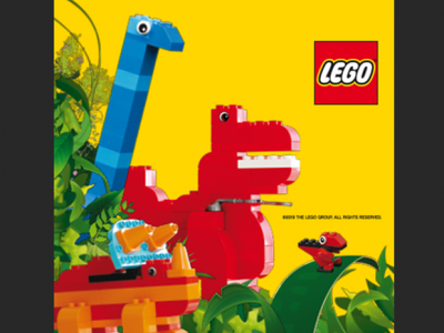 Zabawa z LEGO dinozaurami odbędzie się 23 i 24 lutego (fot. mat. organizatora)