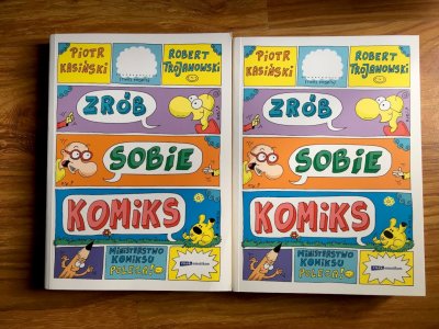 Nagrodą w naszym konkursie są dwie książki pt. „Zrób sobie komiks” (fot. Ewelina Zielińska/SilesiaDzieci.pl)