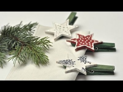 Embedded thumbnail for Klamerki świąteczne - ozdoba stołu wigilijnego